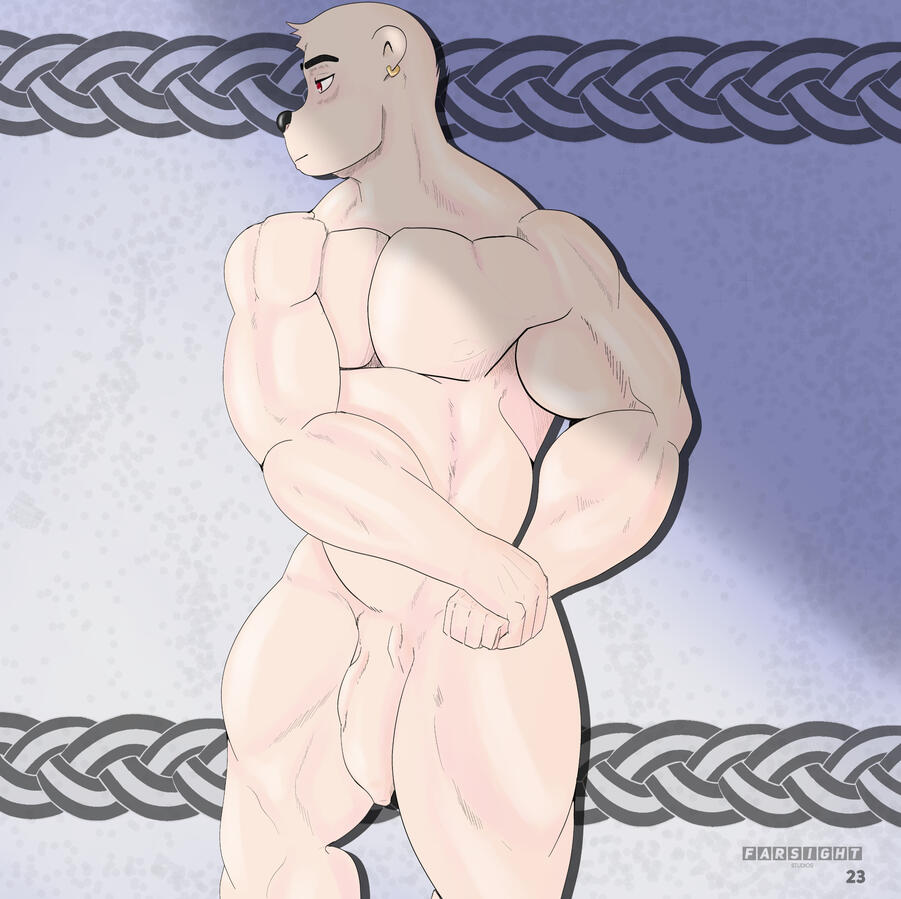 A pinup of the artist, Javkiller's OC